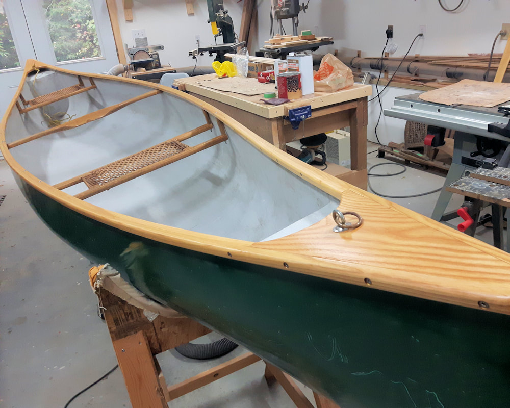 repair Canoe strip cedar
